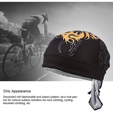 Sweat Wicking Dew Rag Beanie Cooling Skull Cap Head Wrap Cycling Helmet Liner - B6RBUWPEJ