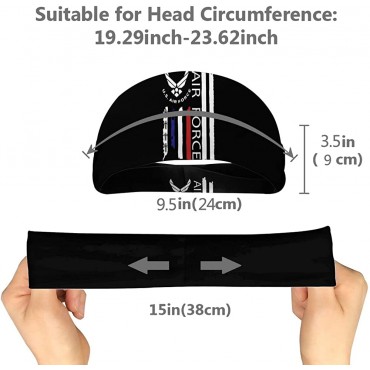 Us Air Force American Flag Unisex Running Headband Suitable for Running Cycling Basketball Yoga Fitness Workout Elastic Hair Band - BWO32UWBX