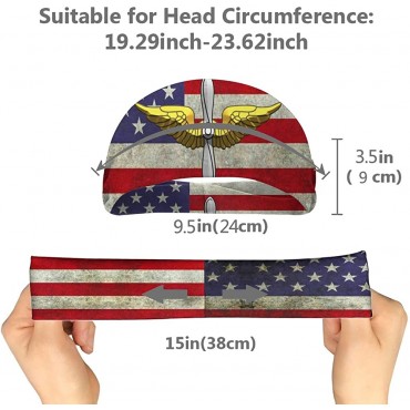 US Army Aviation Branch lnsignia Unisex Running Headband Suitable for Running Cycling Basketball Yoga Fitness Workout Elastic Hair Band - B1ENGNW10