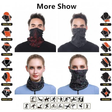 VANCROWN Headband Neck Gaiter Head Wrap Headwear Face Mask Magic Scarf Bandana for Men and Women - BTHSXVNGB