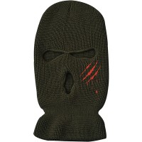 3 Holes Full Face Cover Knitted Unisex Adult Winter Balaclava Wool Hat Face Mask Halloween Funny Colored Ski Mask - B52IAU41Y