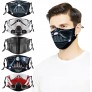 5pcs Face Cover with 10 Fil-ters Reusable Washable Adjustable Elastic Strap for Men Women Adults - B9GKFE5N1