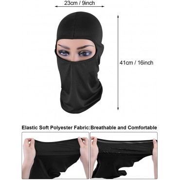 6 Pieces Face Balaclava Cover Ice Silk UV Protection face mask Full Face Cover for Women Men Outdoor Sports - BVRJX62ZO