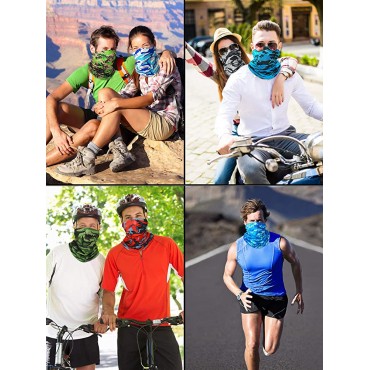 8 Pieces Summer UV Protection Neck Gaiter Scarf Balaclava Cooling Breathable Face Cover Scarf - B36OCLYSI