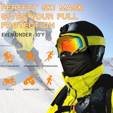 Balaclava Ski Mask,Ski Mask for Men Women,Full Face Mask for Cold Weather,Skiing,Snowboarding & Motorcycle Riding,Reusable Mens Face Mask Outdoor Sport Cycling Hat,Summer Cooling Breathable Sun Hood - BO6N4632R