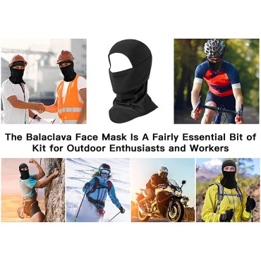 Balaclava Ski Mask,Ski Mask for Men Women,Full Face Mask for Cold Weather,Skiing,Snowboarding & Motorcycle Riding,Reusable Mens Face Mask Outdoor Sport Cycling Hat,Summer Cooling Breathable Sun Hood - BO6N4632R