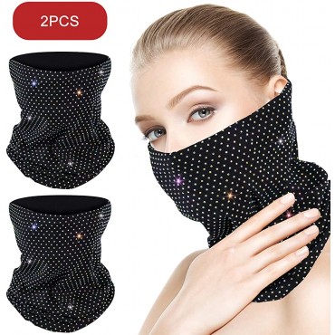 Bling Balaclavas Neck Gaiter Face Mask,Bandana Washable Face Cover for Women Men Sun Dust Protection Cloth Masks - BAM2IE5OD