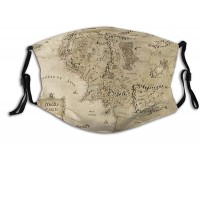 Lord of The Rings Maps Outdoor Mask,Protective 5-Layer Breathability and Comfort Men Women Bandana - BUEPI5WUA