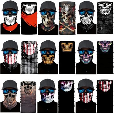 Neck Gaiter,Bandana Gator Face Mask UV Protection,Neck Warmer Balaclava,Tube Scarf Mask,Headwear,Head Wrap,Headband for Sport - BSU38I7MG
