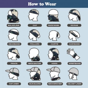Neck Gaiter,Bandana Gator Face Mask UV Protection,Neck Warmer Balaclava,Tube Scarf Mask,Headwear,Head Wrap,Headband for Sport - BSU38I7MG