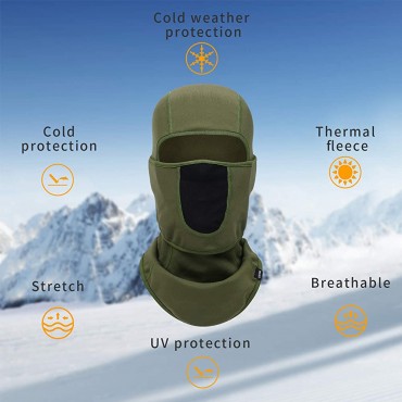 SAITAG Balaclava Ski Mask Warm Face Mask for Cold Weather Winter Skiing Snowboarding Motorcycling Ice Fishing Men - BHWJJ2EWJ