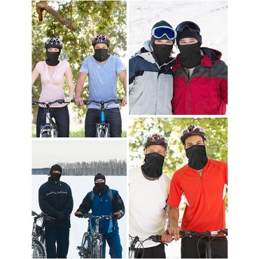 SATINIOR 9 Pieces Balaclava Full Face Mask UV Sun Protection Face Cover Summer Cooling Neck Gaiter Breathable Windproof Hood - BU2J99N6L