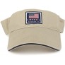 Armycrew America Established 1776 Embroidered Cotton Washed Twill Visor - BUPD4LB3C