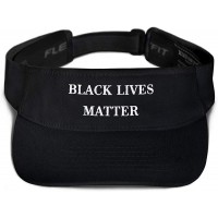 Black Lives Matter Hat Embroidered Visor BLM Movement - BFEXJ2VJC