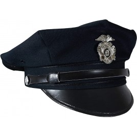 Miltec US Police 8 Point Visor Cap Black - BLO3ZOEYM