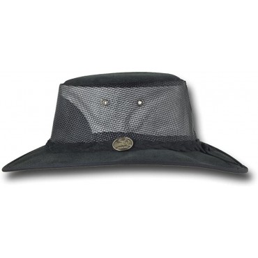 Barmah Hats Foldaway Cattle Suede Cooler Leather Hat Item 1064 - BQSNMV7CZ