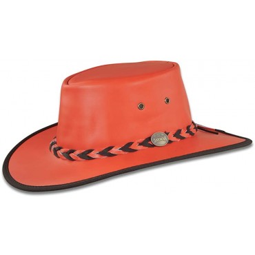 Barmah Hats Squashy Hunter Leather Hat Item 2075 - BRZ5L0IYV