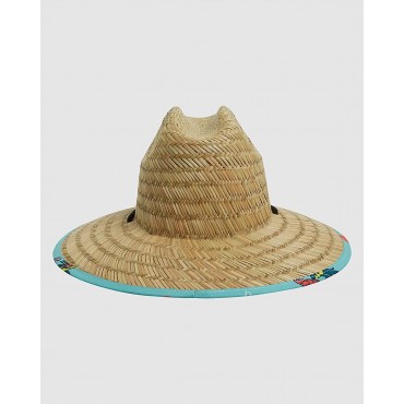 Billabong Men's Tides Print Straw Lifeguard Sun Hat - BGSSS9SO6