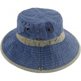 Ledamon Men's Sun Hat Fisherman Hat UV Protection Outdoor Hiking Fishing Washed Cotton Cap - BKN0EUQPI
