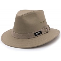 Men's Original Canvas Safari Sun Hat 2 1 2" Brim UPF SPF 50+ Sun Protection - B54LX3PQ3
