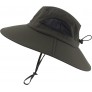 Muryobao Womens Mens Sun Hat Summer Wide Brim UV UPF 50+ Protection Mesh Boonie Hats for Fishing Hiking Garden Beach - BFQSGJNNN