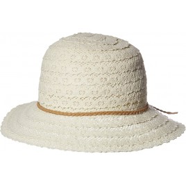 NYFASHION101 Open Knit Brown Braided Trim Vented Cotton Beach Sun Hat - BZ5GAM2WQ