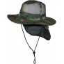 Tropic Hats Summer Wide Brim Mesh Safari Outback W Neck Flap & Snap Up Sides - B5XPO2WW3