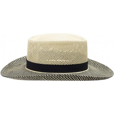 ULTRAFINO Oakmont Gambler Vented Straw Panama Hat - BSZTM9OQ6