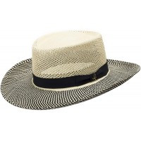 ULTRAFINO Oakmont Gambler Vented Straw Panama Hat - BSZTM9OQ6