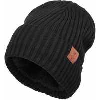 OZERO Knit Beanie Winter Hat Thermal Thick Polar Fleece Snow Skull Cap for Men and Women - BXL9O92YE