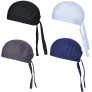 Sweat-Wicking Head Wrap Dew Rag Skull Cap Quick-Drying Helmet Liner Hats for Men and Women Black 4 Pack 4 Pack - BQY56CT8Q