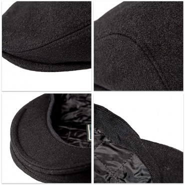 BOTVELA Men's Classic Tweed Cap Wool Blend Newsboy Ivy Hat - BY8EA24WU