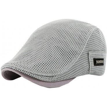 EBRICON Summer Newsboy Hats for Men Breathable Mesh Newsboy Caps Outdoor Golf Hat Fashion Flat Cap - BESF4B0I3