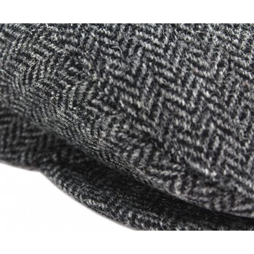 Flat Cap for Men Made in Ireland Irish Hat Flat Cap 100% Irish Wool - BOQ4JG4TQ