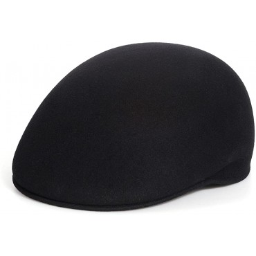 Flat Cap Seamless Wool Newsboy Caps for Men and Women Classic Ivy Cap Driver Cabby Beret Hat - BOFN2VO72