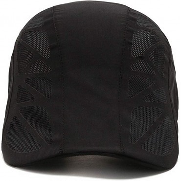 Men Breathable Outdoor Sun Visor Hats Quick Dry Mesh Newsboy Cabbie Caps - BALTREP1V