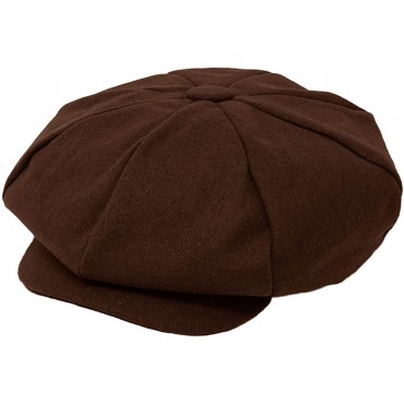 Men's 100% Winter Wool Super Oversized Newsboy Drivers Cabby Cap Hat XL - BYACS5QFR