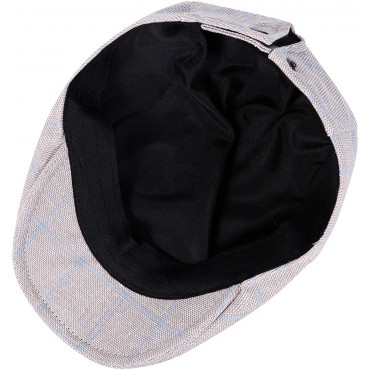Men’s Newsboy Gatsby Hat Vintage Beret Flat Ivy Cabbie Driving Hunting Cap for Boyfriend Gift - BX3MPOC1F