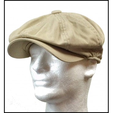 Rooster Washed Cotton Newsboy Gatsby Ivy Cap Golf Cabbie Driving Hat Broner - BFUL65RF6