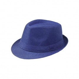 AROKAN Fedora Hat Men Women Beach Party Trilby Fedora Hat Summer Style Banded Sunhats - BVPXM5QME