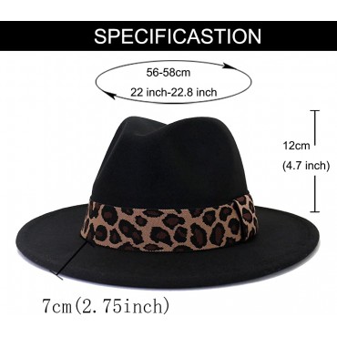 HUDANHUWEI Felt Fedora Hat for Women Fashionable Fedora Hats - BGGXIOGJX