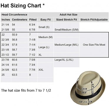 LADYBRO Mens Fedora Hats for Men Fedora Hat Panama Hat Straw Hat Trilby Hat Summer Hat Pack of 3 - BY4JLW776