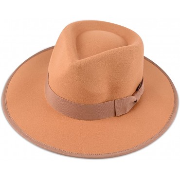 NEXTWOOD Fedora hat for Men & Women Wide Brim Fedora for Men - BUE8P05XA