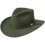Stetson Men’s Larkspur Wool Fedora Hat Loden Green Medium - BMM1U266P
