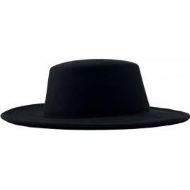 Willheoy Fedora Hats for Women Flat Top Hat for Men Pork Pie Hat Wide Brim Church Hat Boater Trilby Cap - BLTLEUUN8