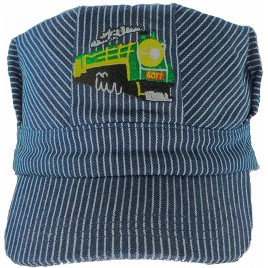 Adult Men's Train Engineer Railway Hat The Real McCoy Adult Green Steam Engine with “ I Trains “ - BDHYXCIOZ