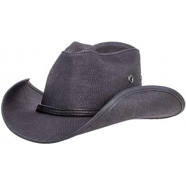 American Hat Makers Stockade Vegan Cowboy Hat — Handcrafted Waxed Cotton Waterproof - BBL2J9K3V
