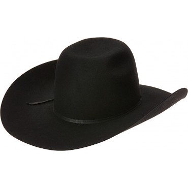 ARIAT Mens Wool Punchy Crown Cowboy Brim 2 Cord Band Western Hat - B99T2LE0Q