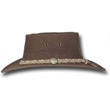Barmah Hats Stonewash Kangaroo Leather Hat Item 1018 - BJRI89YXD