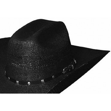 Bullhide Montecarlo Hats Black Arrow 20X Bangora Straw Western Cowboy Hat - BP7VM5AL5